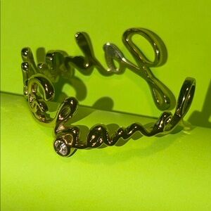 Gabrielle Chanel CC Script Cuff